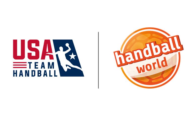 Logos of USA Team Handball and handball-world