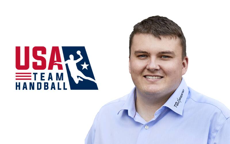 USA Team Handball logo with a headshot of Martin Branick