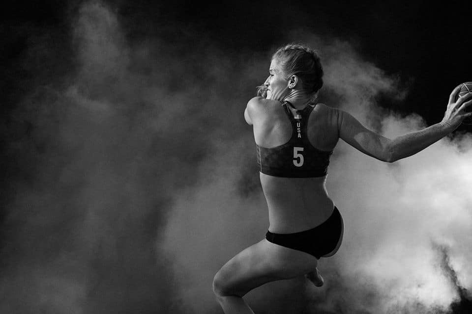 Renee Snyder of the U.S. women's beach handball national team, photographed by Scott Council.