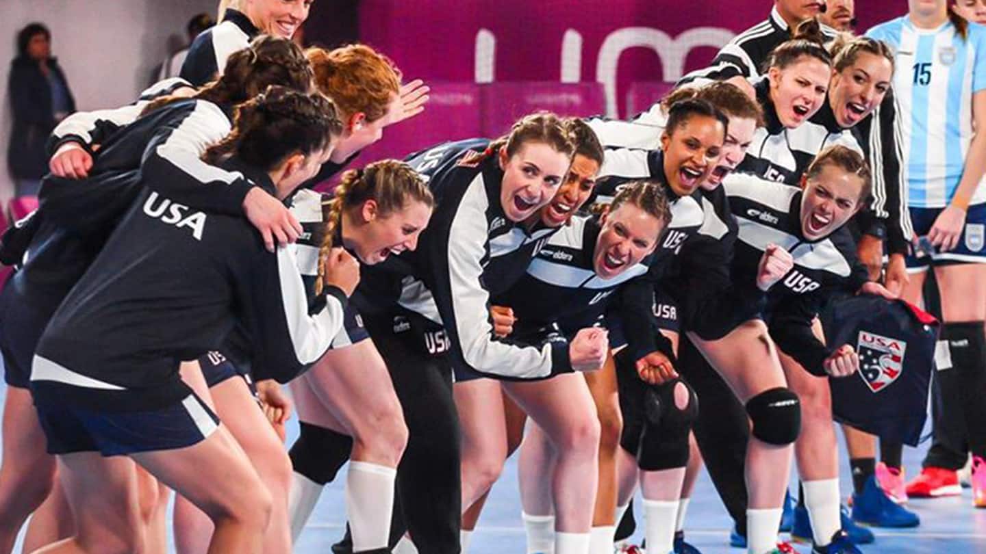 The women's national team in action at the 2019 Lima Pan American Games