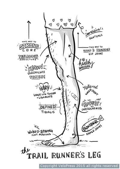 trail runners leg