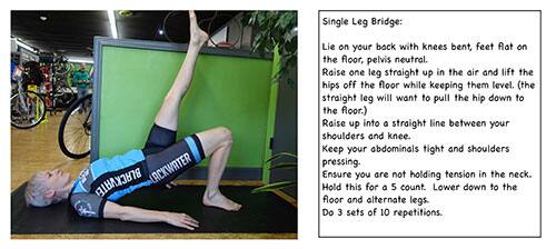 single leg bridge