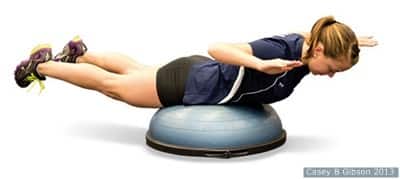 bosu ball swimmer