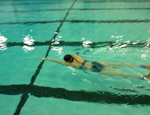 kicking on side with rotation