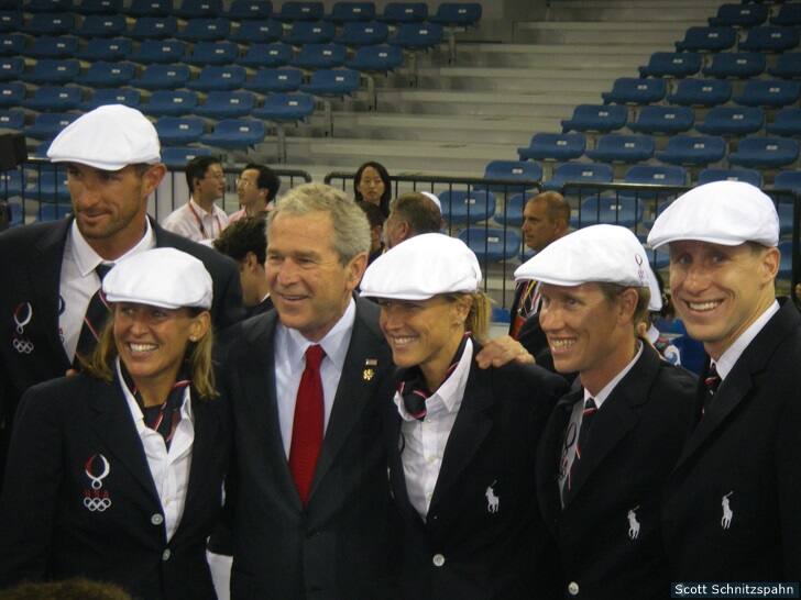 The Triathlon Team and the President of the United States