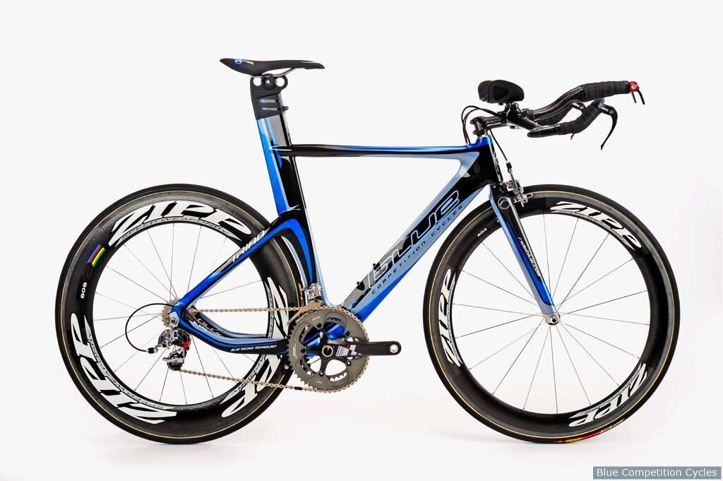 Blue Competition Cycles' Triad bike.