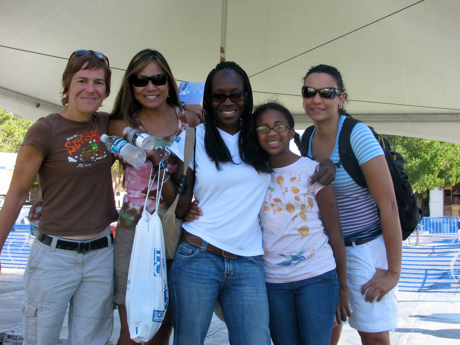 Members of the San Diego Tri Club enjoy some downtime a day before competing in the Club National Championship.