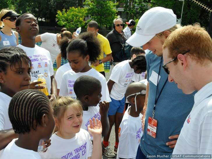 U.S. Elite Triathletes Ethan Brown and Mark Fretta Share Their Experiences with Local Washington, D.C. Kids