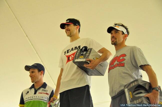 Nearly 1,300 athletes took on Duathlon Nationals on Sunday in Richmond. Kaleb VanOrt, middle, was the overall men's winner while Amy Farrell was the overall women's winner.