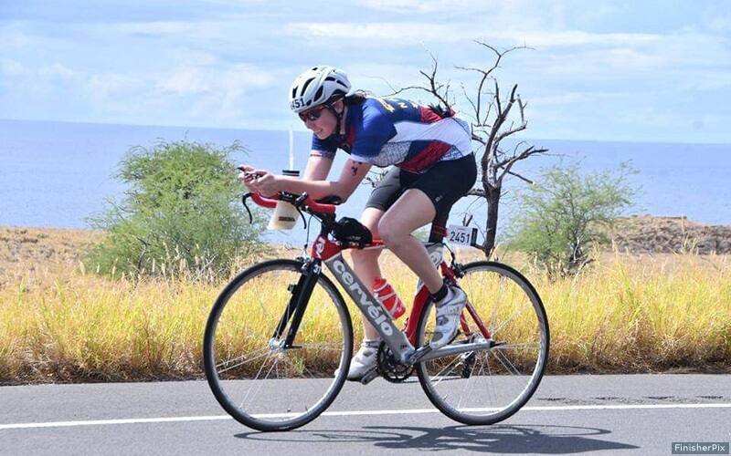Shannon Scovel competes at IRONMAN World Championships in Kona