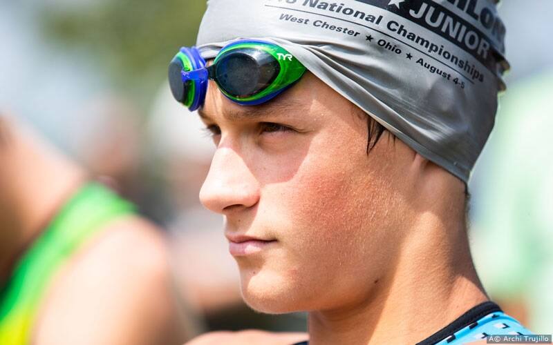 Focused swimmer
