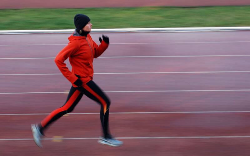 Winter track workout