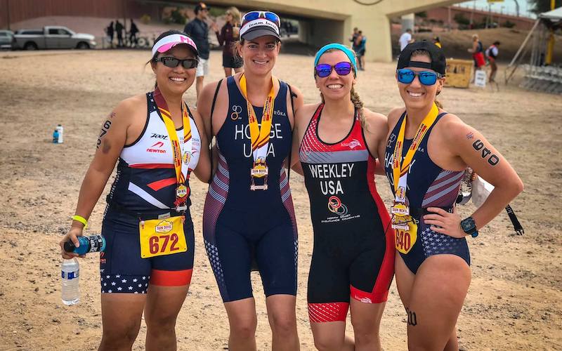 group of women smiling after draft legal race