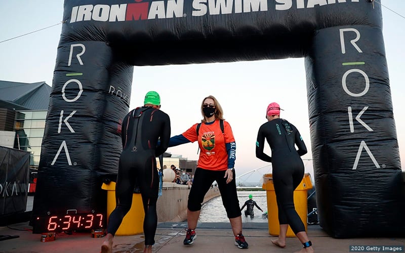 ironman arizona swim start