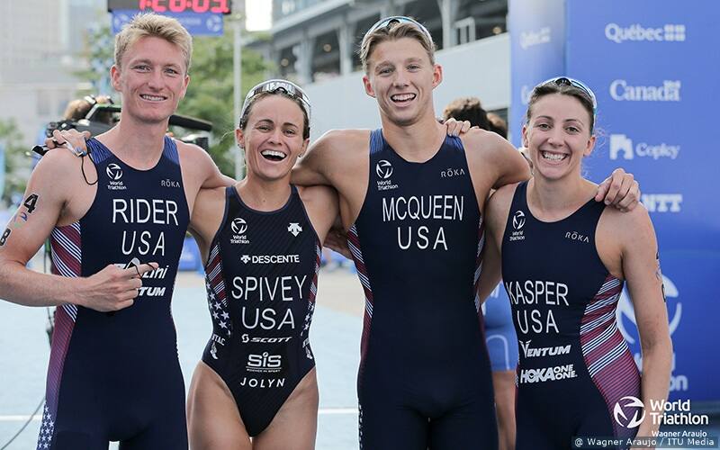 mixed relay team in montrel