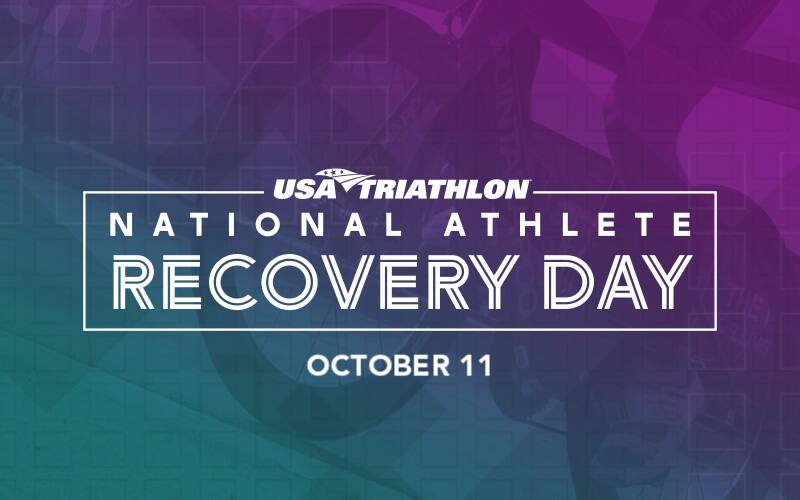 graphic of national athlete recovery day 