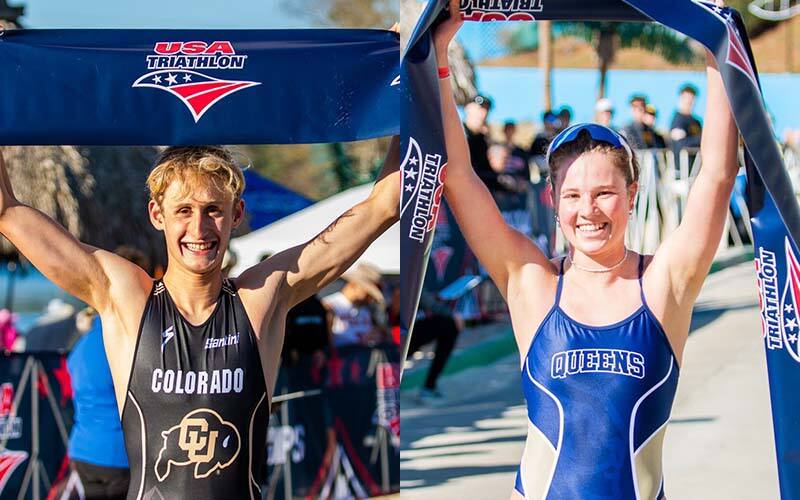 male and female winners of collegiate club draft legal championships