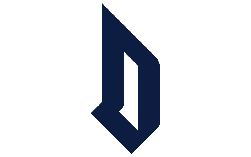 duquesne university logo blue D