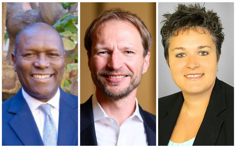 collage image of three Board of Directors from left to right Henry Brandon, Felix Stellmaszek and Monica Paul