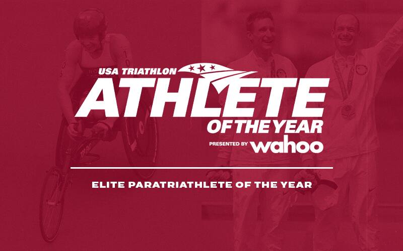 logo for paratriathlete of the year