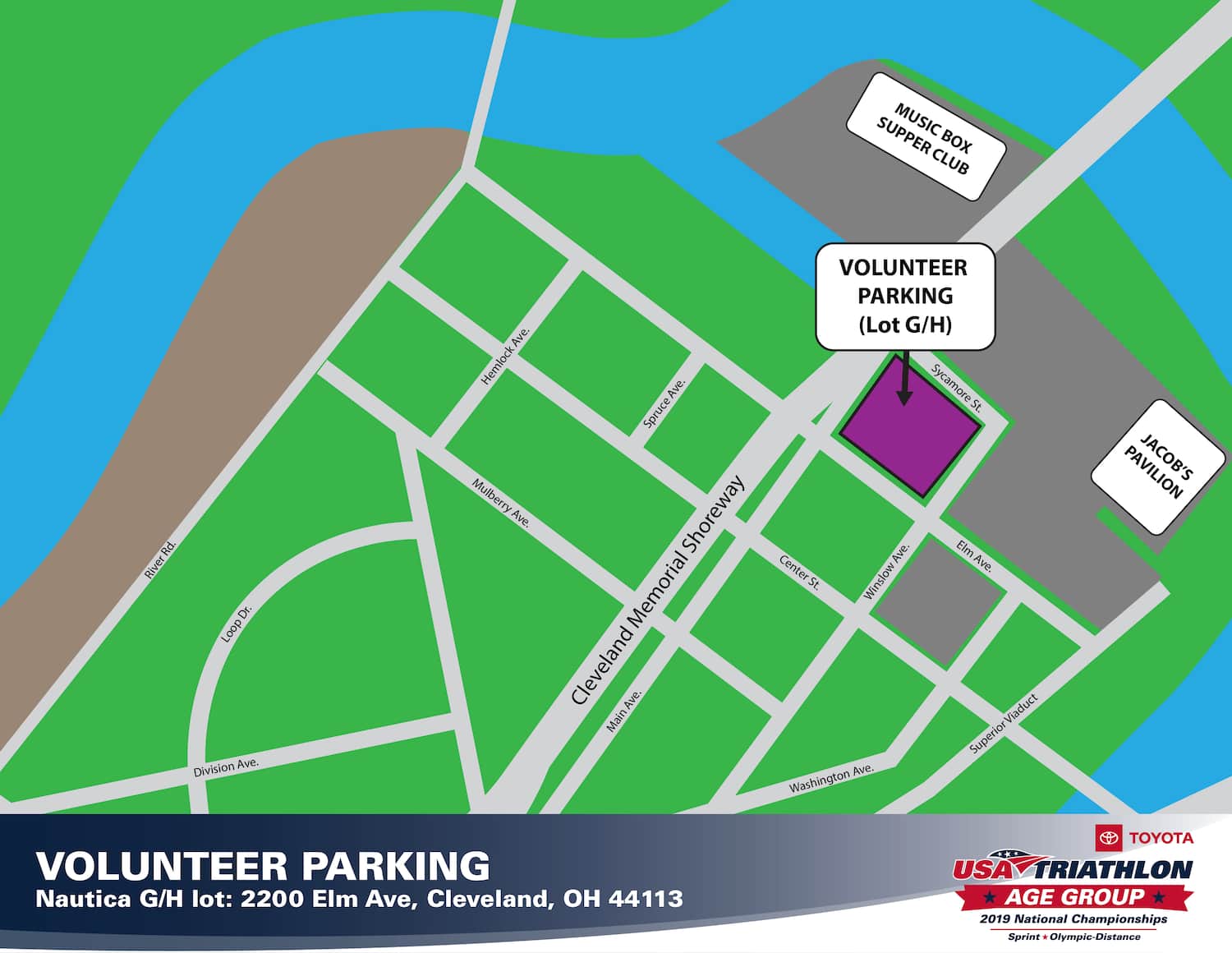 AGNC volunteer parking map