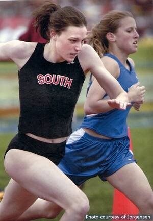 gwen jorgensen running in HS