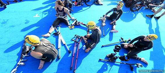 Para Athletes Resting