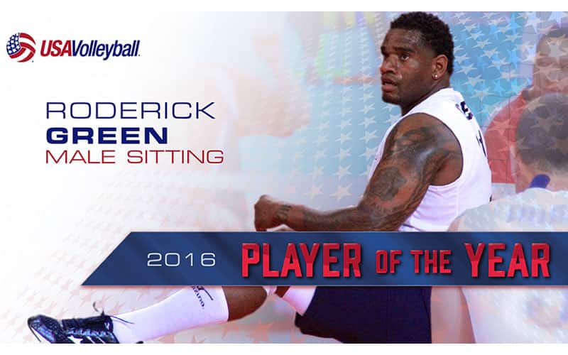 Roderick Green Male Sitting Player of the Year