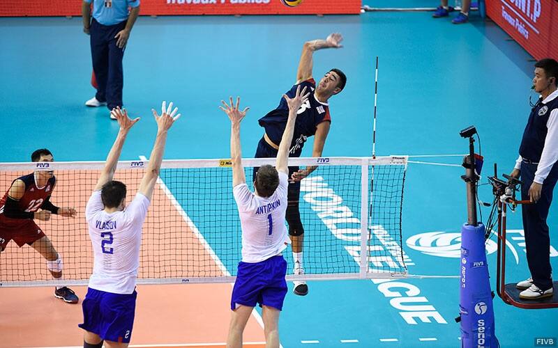 U.S. Men's National Team plays Russia