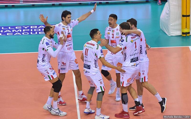 Micah Christenson and Taylor Sander playing for Cucine Lube Civitanova
