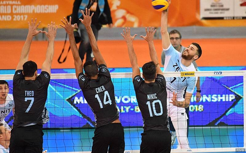 Matt Anderson attacks for his Russian club team Zenit Kazan.