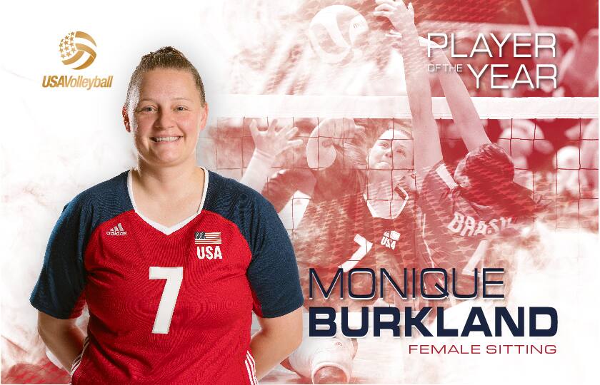 Monique Burkland Named Female Sitting Player of the Year
