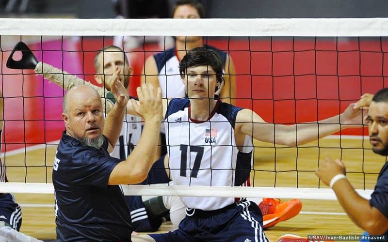 Zach Upp of the U.S. Men's Sitting Team