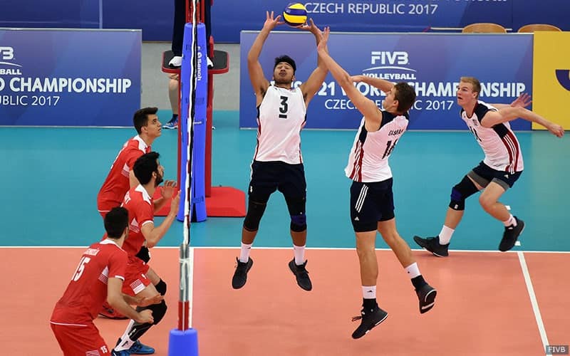 The 2017 U.S. Men's Junior National Team plays