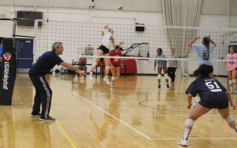 Karch Kiraly leading the U.S. Women's National Team Tryout in 2017