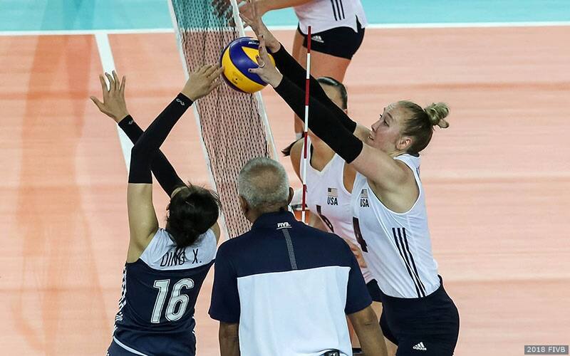 Michelle Bartsch-Hackley blocks China