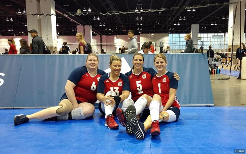 Heather Erickson, Nichole Millage, Katie Holloway and Lora Webster at Crossroads