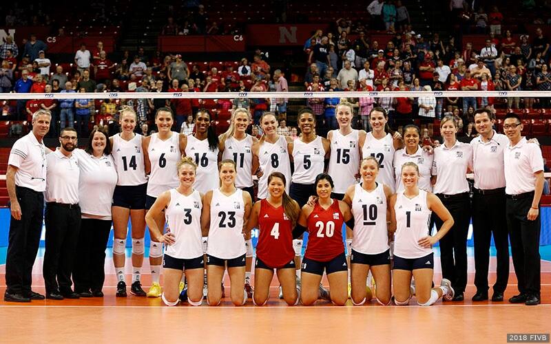U.S. Women's National Team for Volleyball Nations League in Lincoln, Nebraska