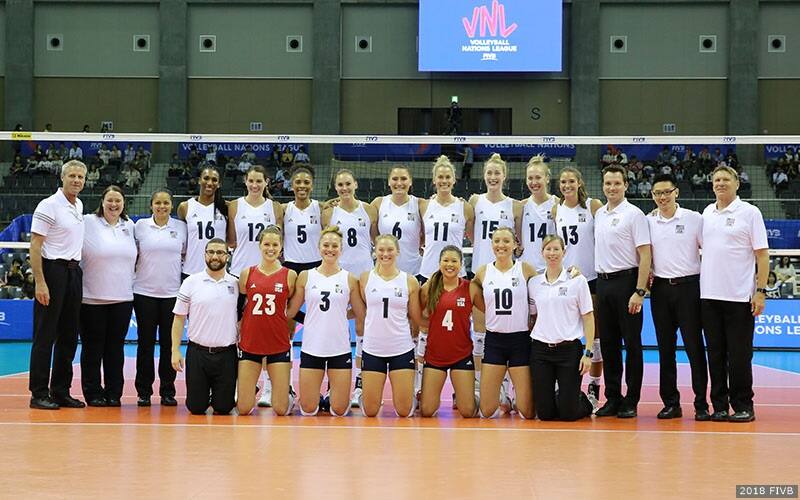 U.S. Women's National Team in FIVB Volleyball Nations League in Japan