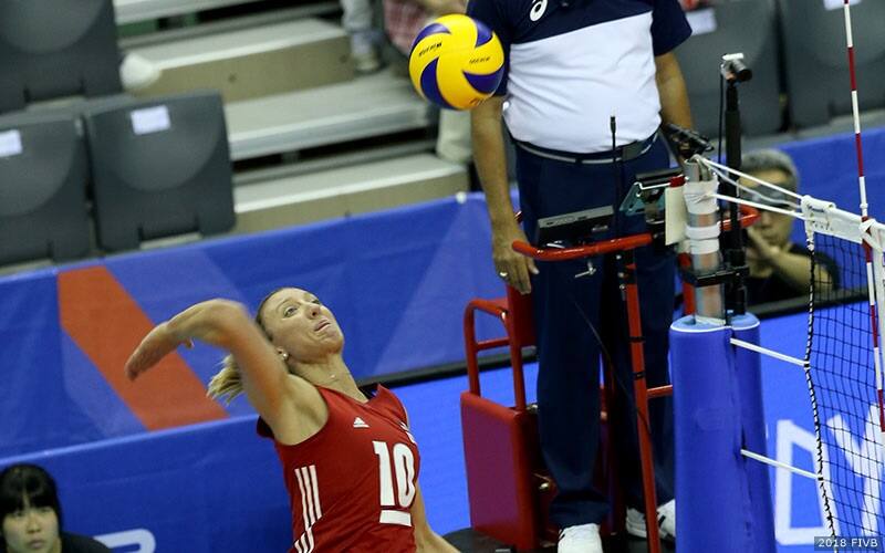 Jordan Larson attacks against Netherlands