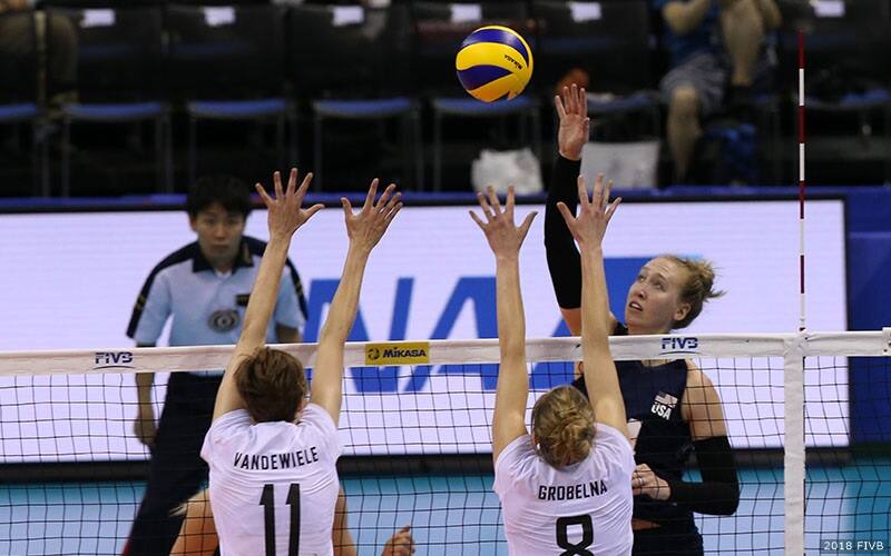 Michelle Bartsch-Hackley is leading the U.S. Women in scoring through the first two weeks of the Volleyball Nations League