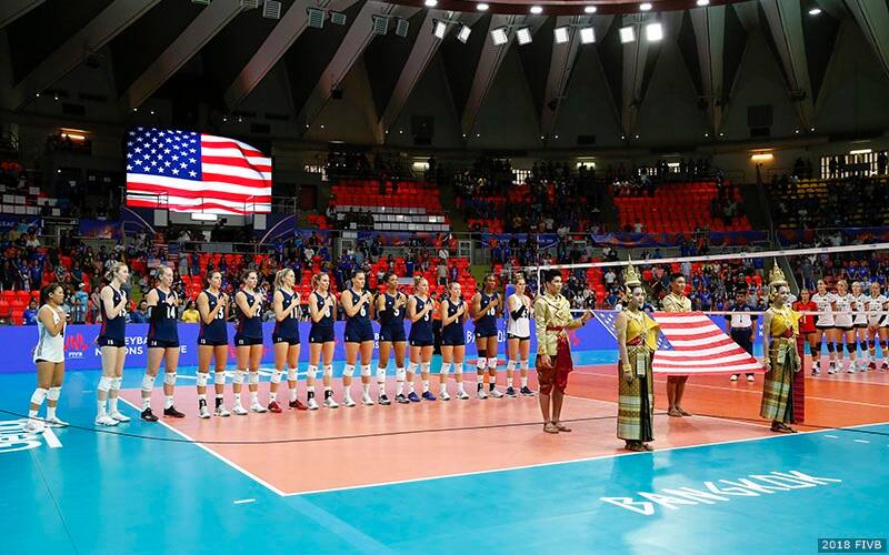 U.S. Women's National Team in Thailand prior to its match with Germany