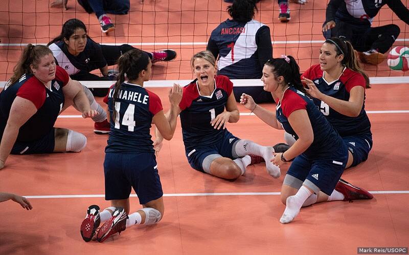 U.S. Women's Sitting Team against Peru during Parapan Am Games