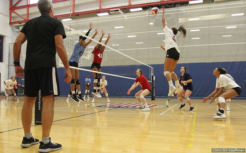 Karch Kiraly oversees the U.S. Women's National Team Tryout held March 1-3 at the U.S. Olympic Training Center in Colorado Springs