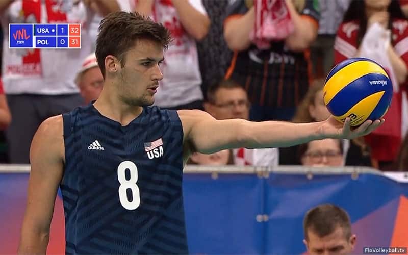 T.J. DeFalco prepares to serve