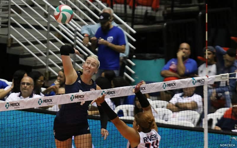 Michelle Bartsch-Hackley scored 27 points versus Dominican Republic