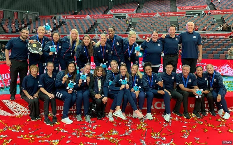 U.S. Women claimed silver at the 2019 FIVB World Cup