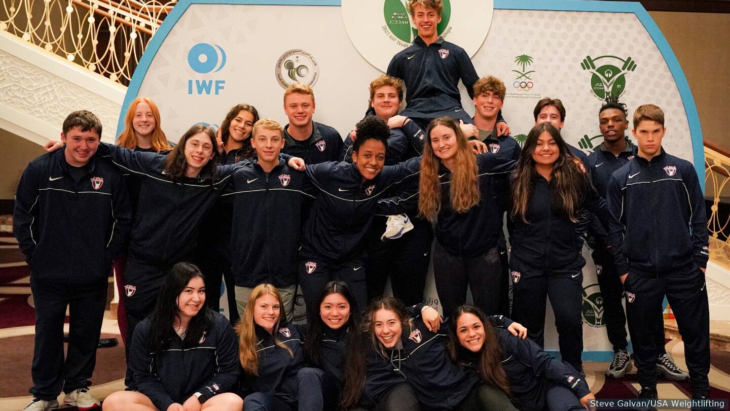 Photo of Team USA at IWF Youth Weightlifting World Championships