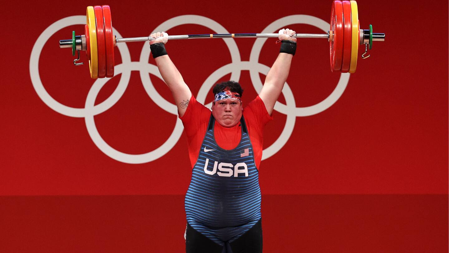 Sarah Robles competes at the Tokyo Olympics