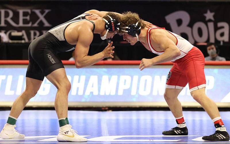 Action image from ACC wrestling